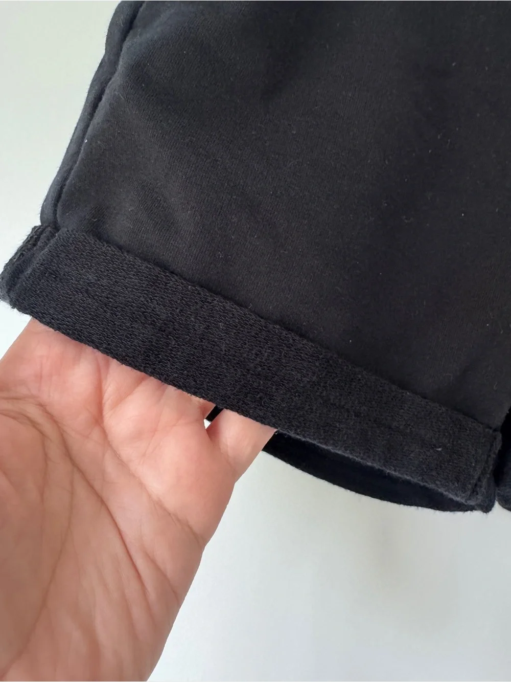 Old Navy Black Girls' Cuffed Cotton Shorts